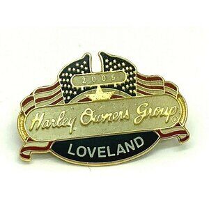 Harley Owners Group HOG 2005 Loveland Colorado Motorcycle Silver Hat Ves…